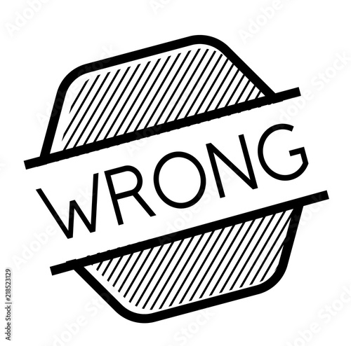 wrong black stamp