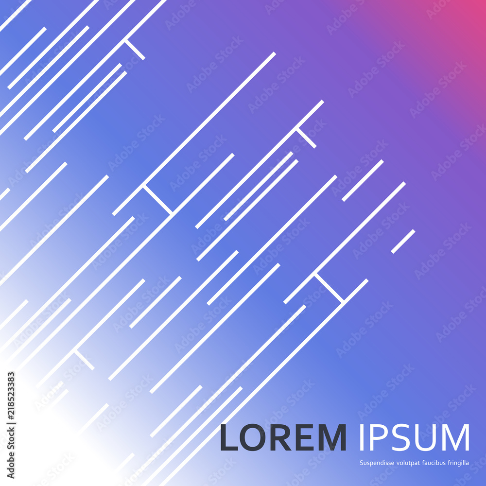 Abstract modern white lines on gradient vector background Abstract modern white lines on gradient vector background