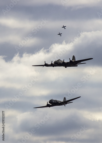 B52 with Dakota and small planes behind