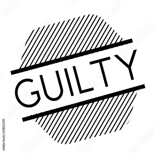guilty black stamp
