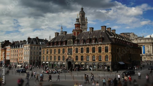 Cities of France : Lille old stock exchange timelapse