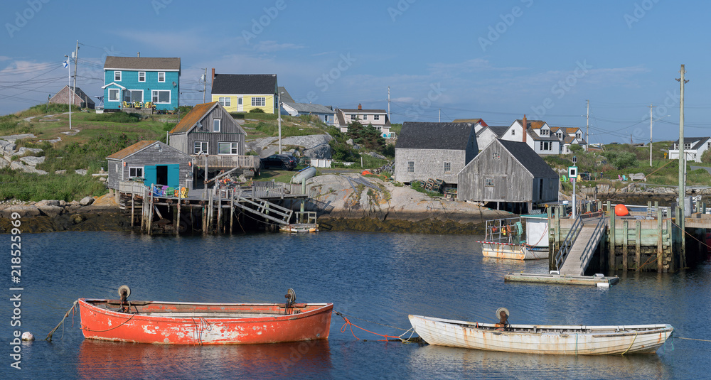 Harbor at Peggy's Cove in Nova Scotia