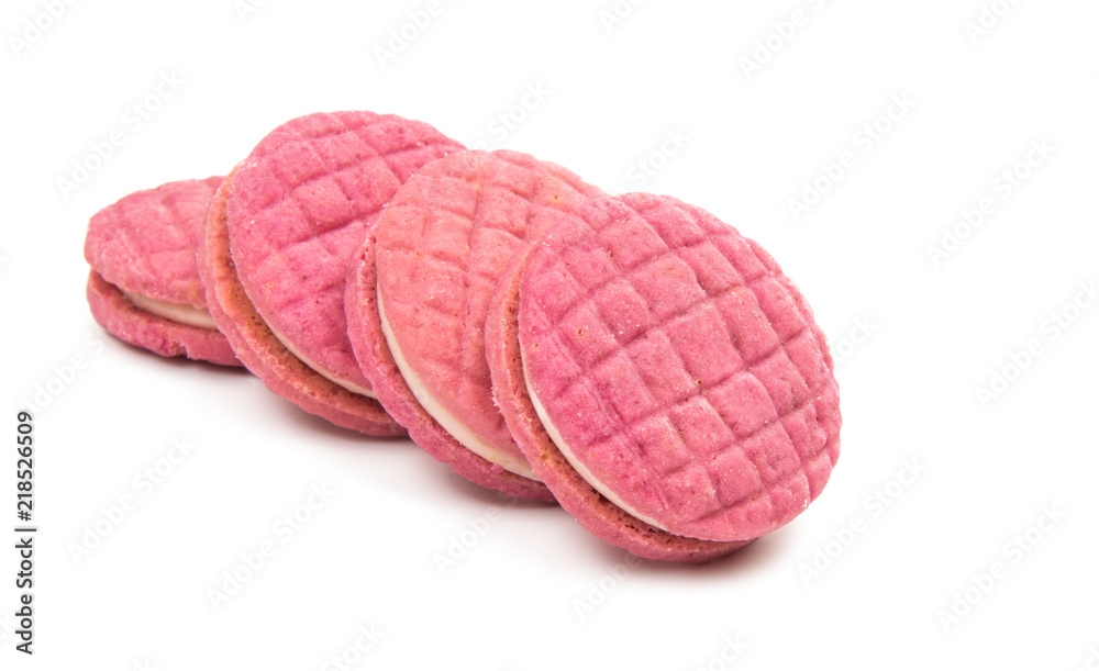 fruit biscuits sandwich isolated fruit biscuits sandwich isolated