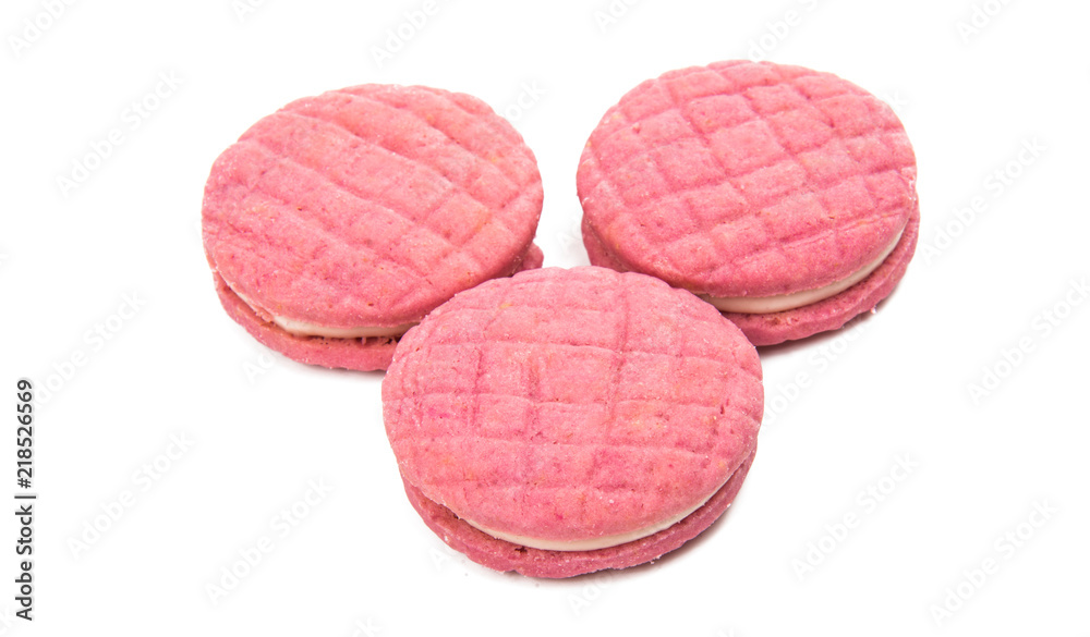fruit biscuits sandwich isolated fruit biscuits sandwich isolated