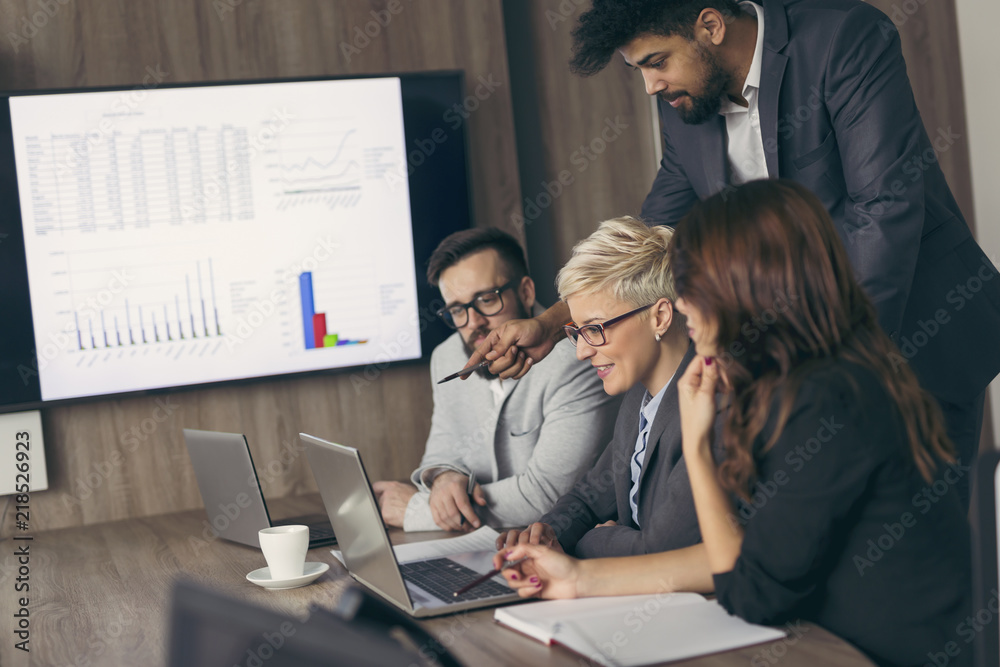 Fototapeta premium Business team working