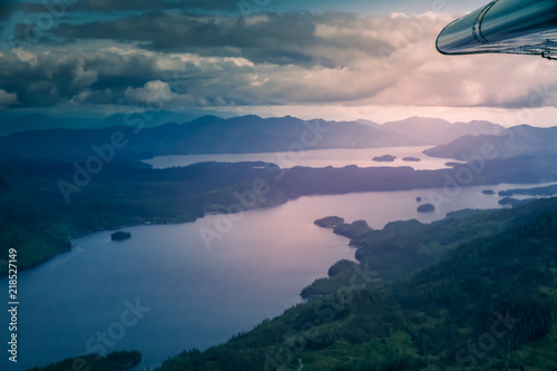 Aerial view Misty Fjords photo