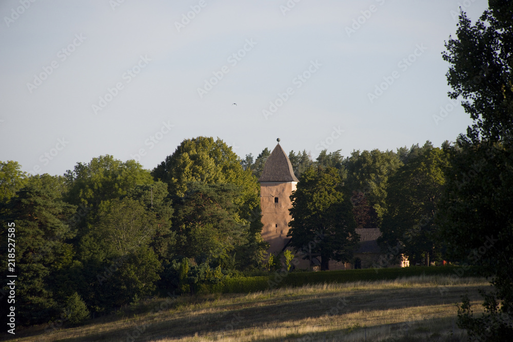 Obraz premium Yttergrans church from 1200s, locted in Uppsala, Stockholm