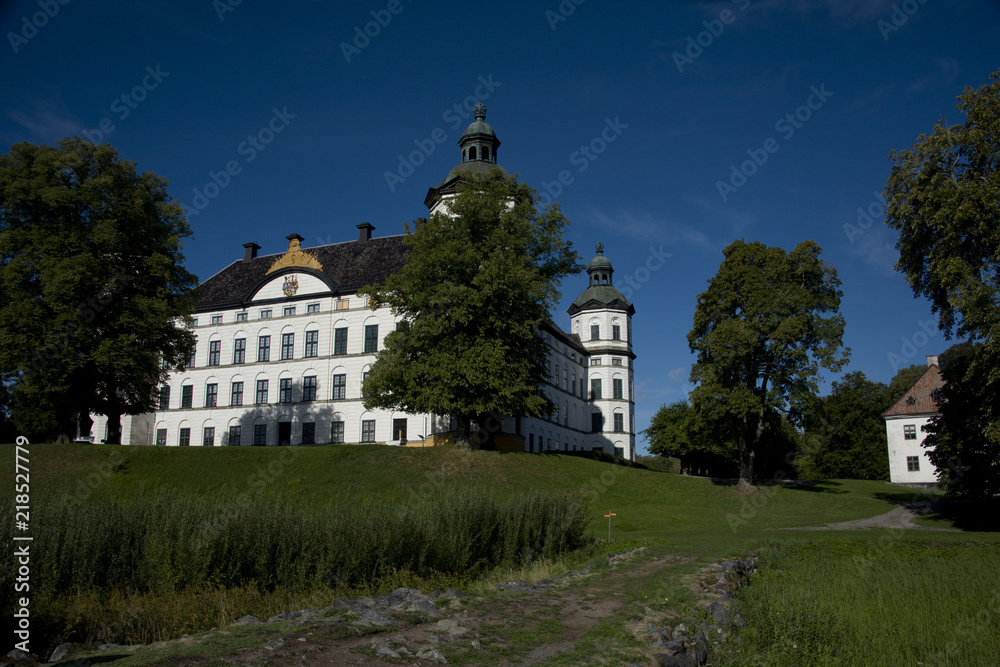 Fototapeta premium A castle-park-museum named Sko kloster, located on the peninsula Sko, shoe, Stockholm Sweden