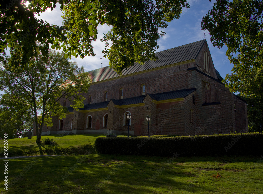 A church-park-museum named Sko kloster, located on the peninsula Sko, shoe, Stockholm  Sweden Stock Photo | Adobe Stock