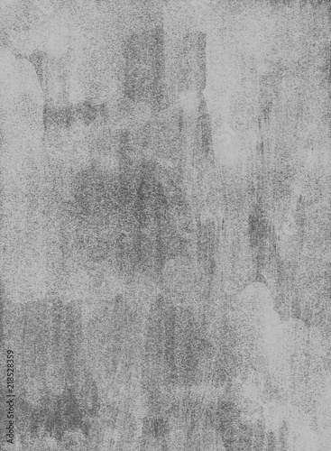 Abstract background, hand-painted texture, paint, brush strokes. Black and white image.
