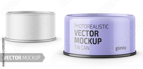 Tuna can with label and sample design.