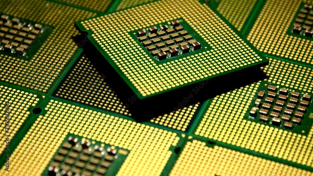 Closeup of many computer processor chip Closeup of many computer processor chip