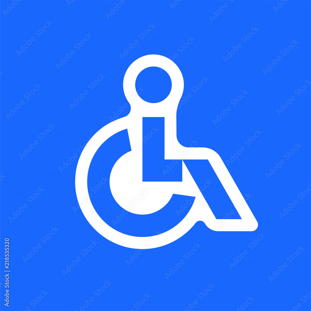Disabled Handicap vector icon Disabled Handicap vector icon