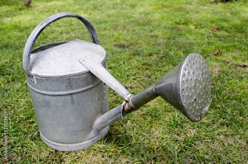 Old water can in the garden