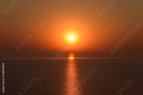 Fototapeta Naklejka Na Ścianę i Meble -  Dawn over the sea. Sea of Azov. Sunrise