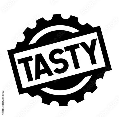 tasty black stamp