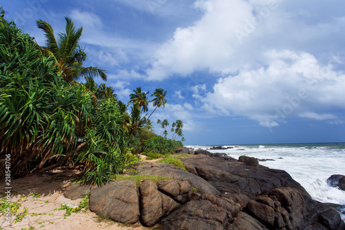 Untouched tropical beach