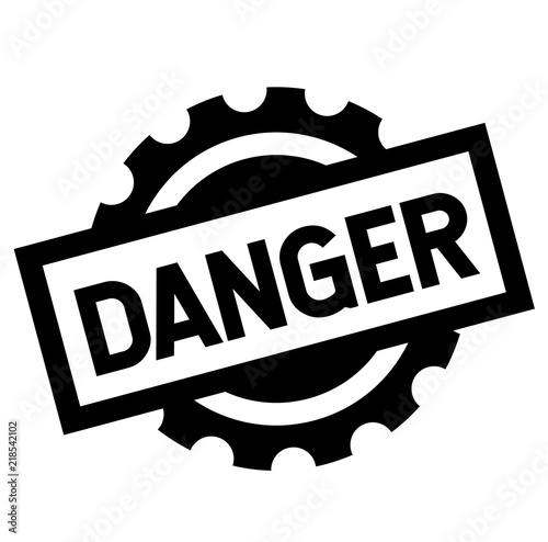 danger black stamp
