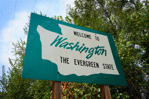 welcome to Washington State sign photo