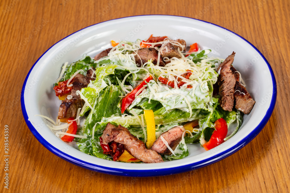 Griiled beef steak salad Griiled beef steak salad