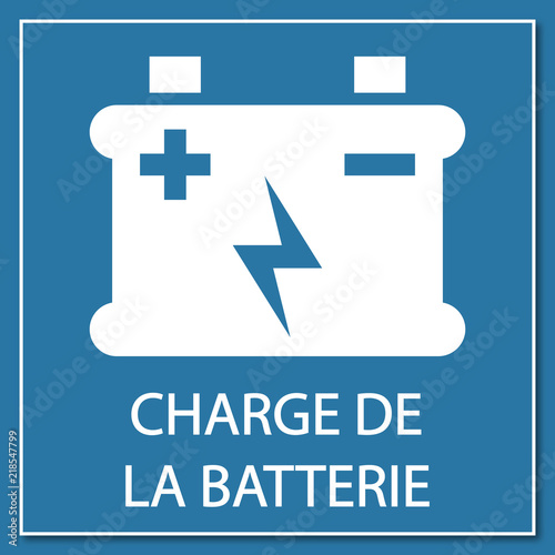Logo charge de batterie.