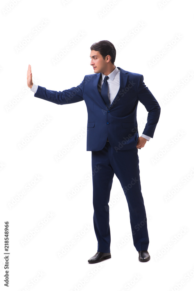 Young businessman isolated on white background Young businessman isolated on white background