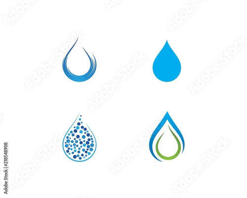 water drop Logo Template