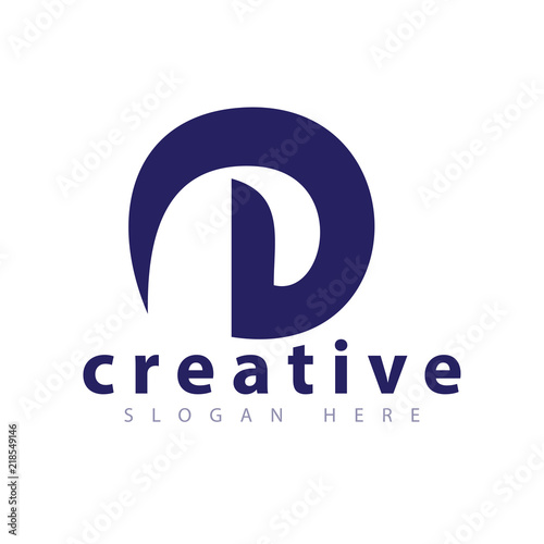 D Letter logo icon vector