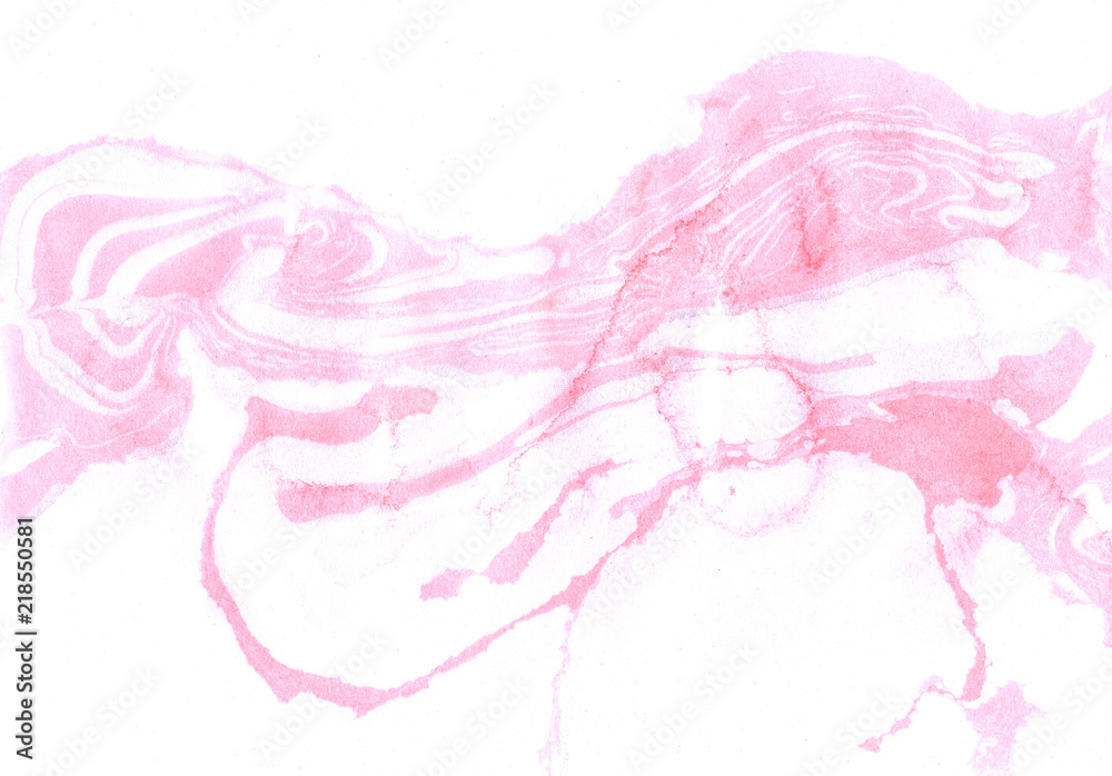 Pink and white marble background.