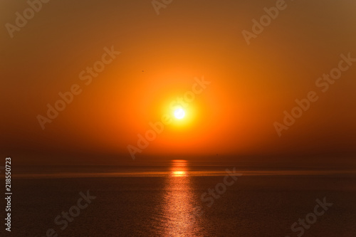 Dawn over the sea. Sea of Azov. Sunrise © eleonimages