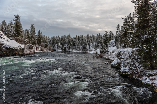 Spokane River in Riverside State Park. Washington, State