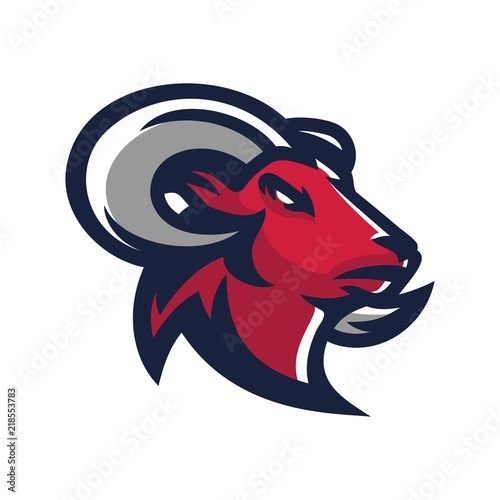 goat/sheep/lamb/ram esport gaming mascot logo template photo