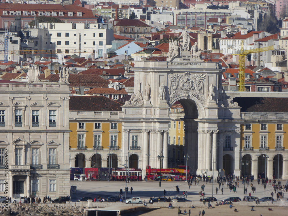 Lissabon  - Blick vom Tejo