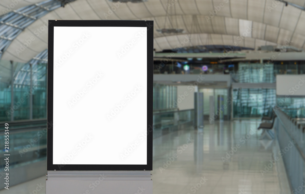 Blank billboard posters in the airport,Empty advertising billboard at aerodrome. Blank billboard posters in the airport,Empty advertising billboard at aerodrome.