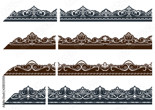 Vintage ornament seamless border
