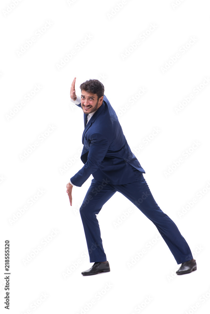Young businessman isolated on whie background Young businessman isolated on whie background