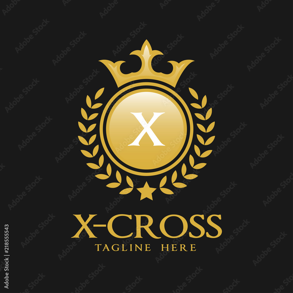 Fototapeta premium Letter X Logo - Classic Luxurious Style Logo Template