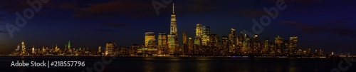 High resolution recent New York City skyline panorama