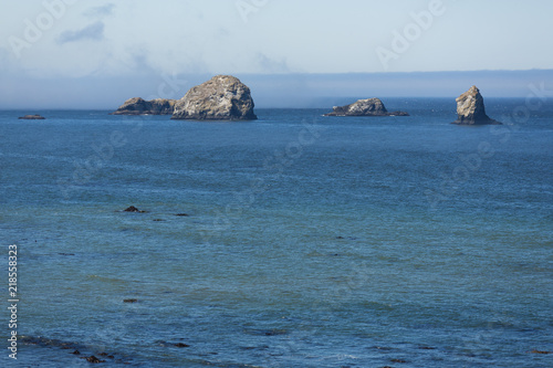 Rock formations in the ocean