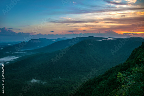 Canvas Print Caesars Head Overlook near Greenville, South Carolina, USA