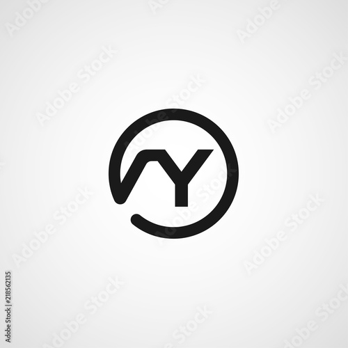 Initial Letter AY Logo Template Design