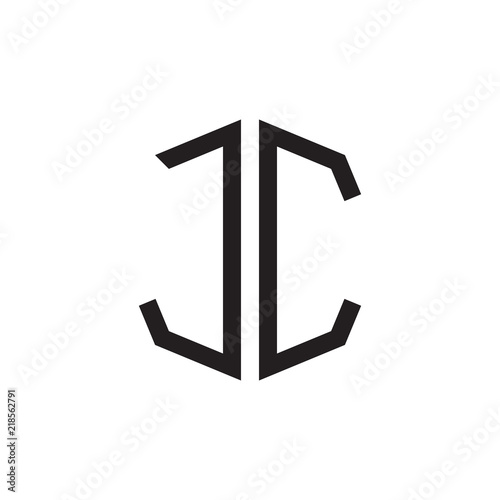 two letter JC octagon logo