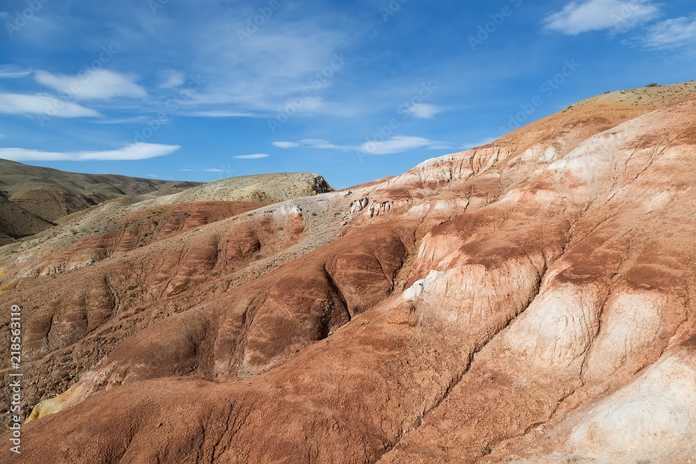 Fototapeta premium Mars terrain in the mountainous Altai
