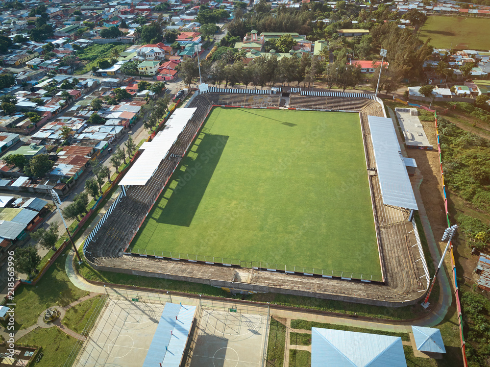 Fototapeta premium Mały stadion piłkarski