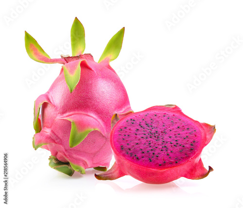 Dragon fruit isolated on white background