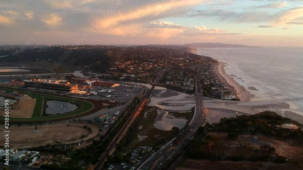 DJI Drone aerial view of the coast of San Diego, California which shows the sea side and highways. DJI Drone aerial view of the coast of San Diego, California which shows the sea side and highways.