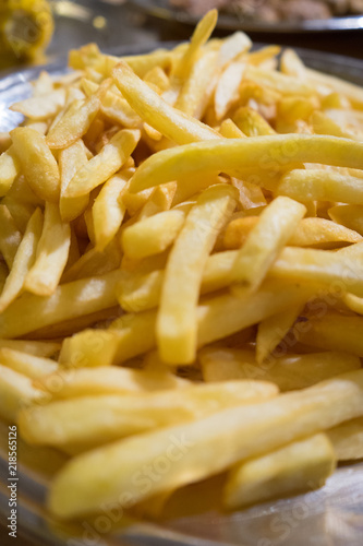 Close up French fries