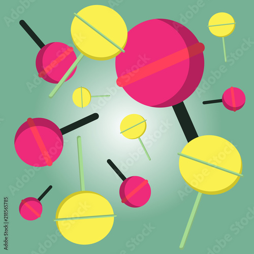 lolipop colorful abstract background