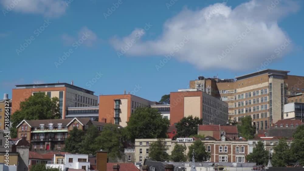 Timelapse of some flats in the centre of Bristol, UK. Timelapse of some flats in the centre of Bristol, UK.