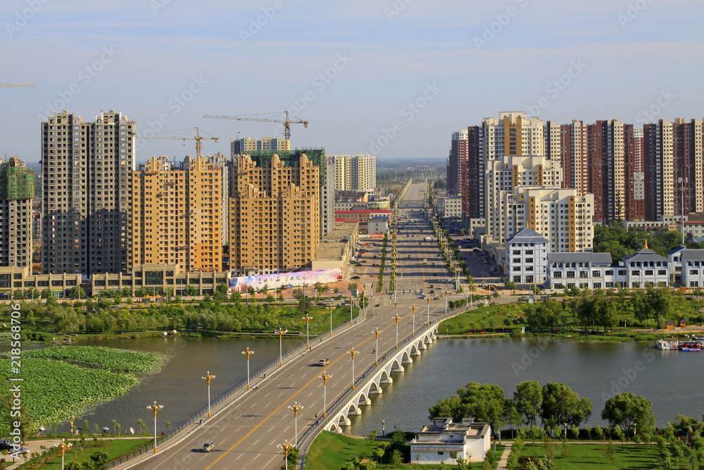 Fototapeta premium City Scenery in north china